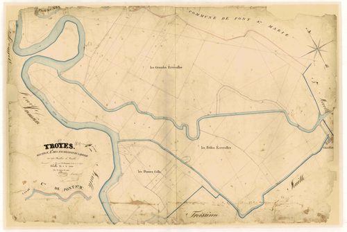 Troyes, section A dite des Tauxelles et du Labourat, feuille n° 4, parcelles n° 1219-1272