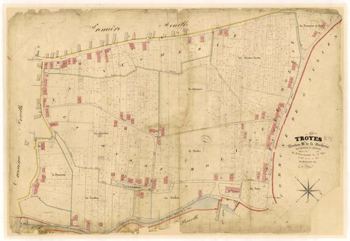 Troyes, section B dite de la Vacherie, feuille n° 2, parcelles n° 878-1589