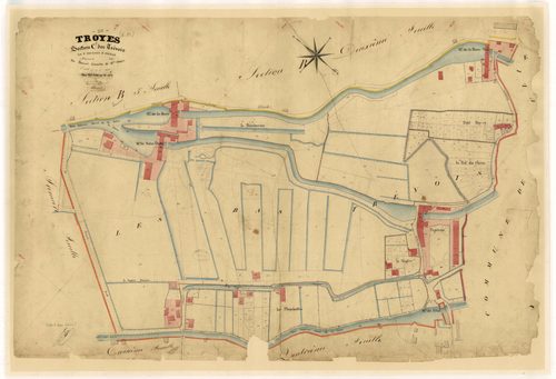 Troyes, section C dite des Trévois, feuille n° 5, parcelles n° 1380-1557
