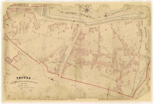 Troyes, section D dite des Hauts Clos et des Faux Fossés, feuille n° 1, parcelles n° 1-617