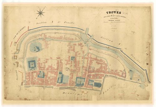 Troyes, section G dite de Saint Pierre, feuille n° 1, parcelles n° 1-515