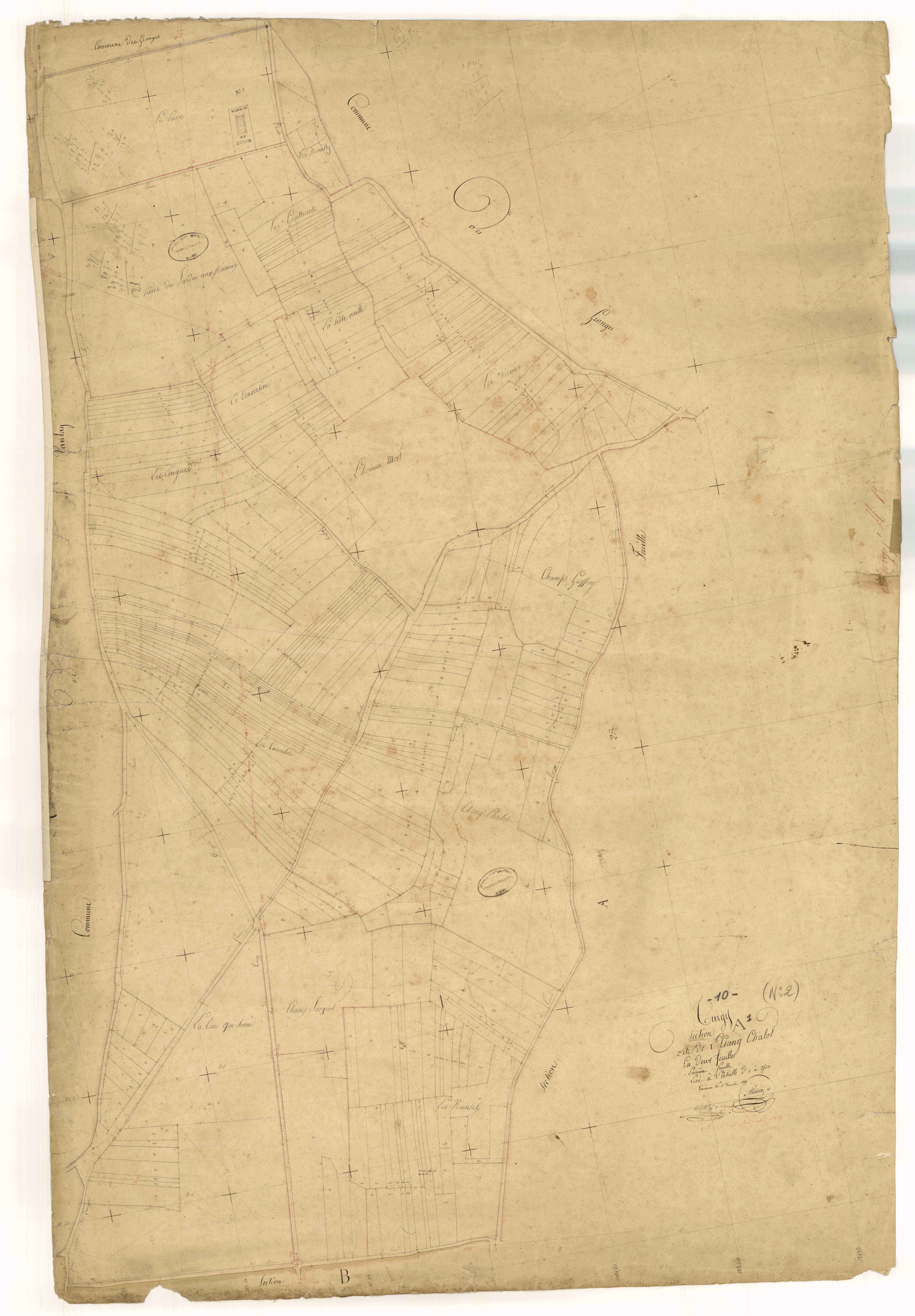 Turgy, section A dite de l'Etang Chalot, feuille n° 1
