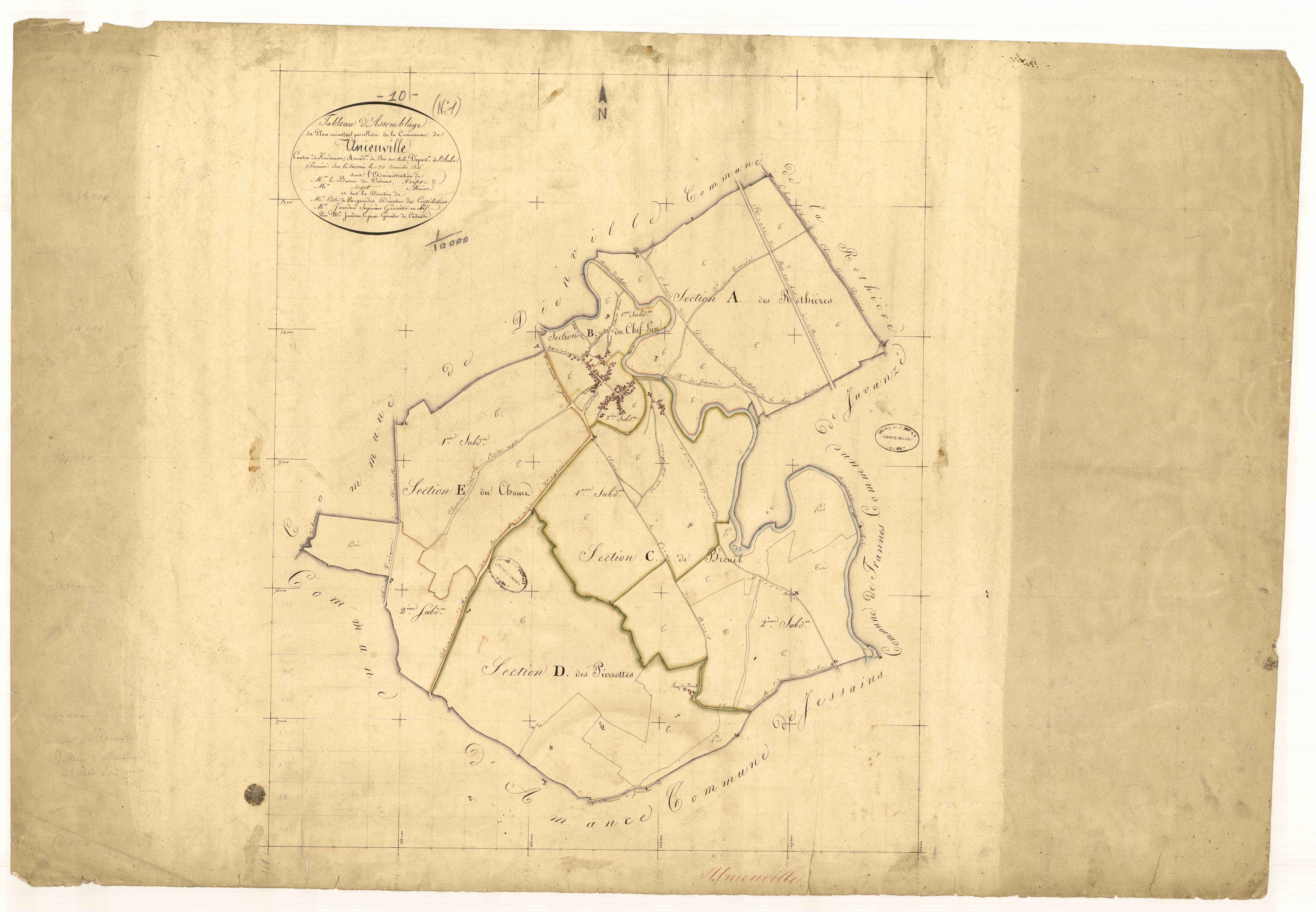 Unienville, tableau d'assemblage