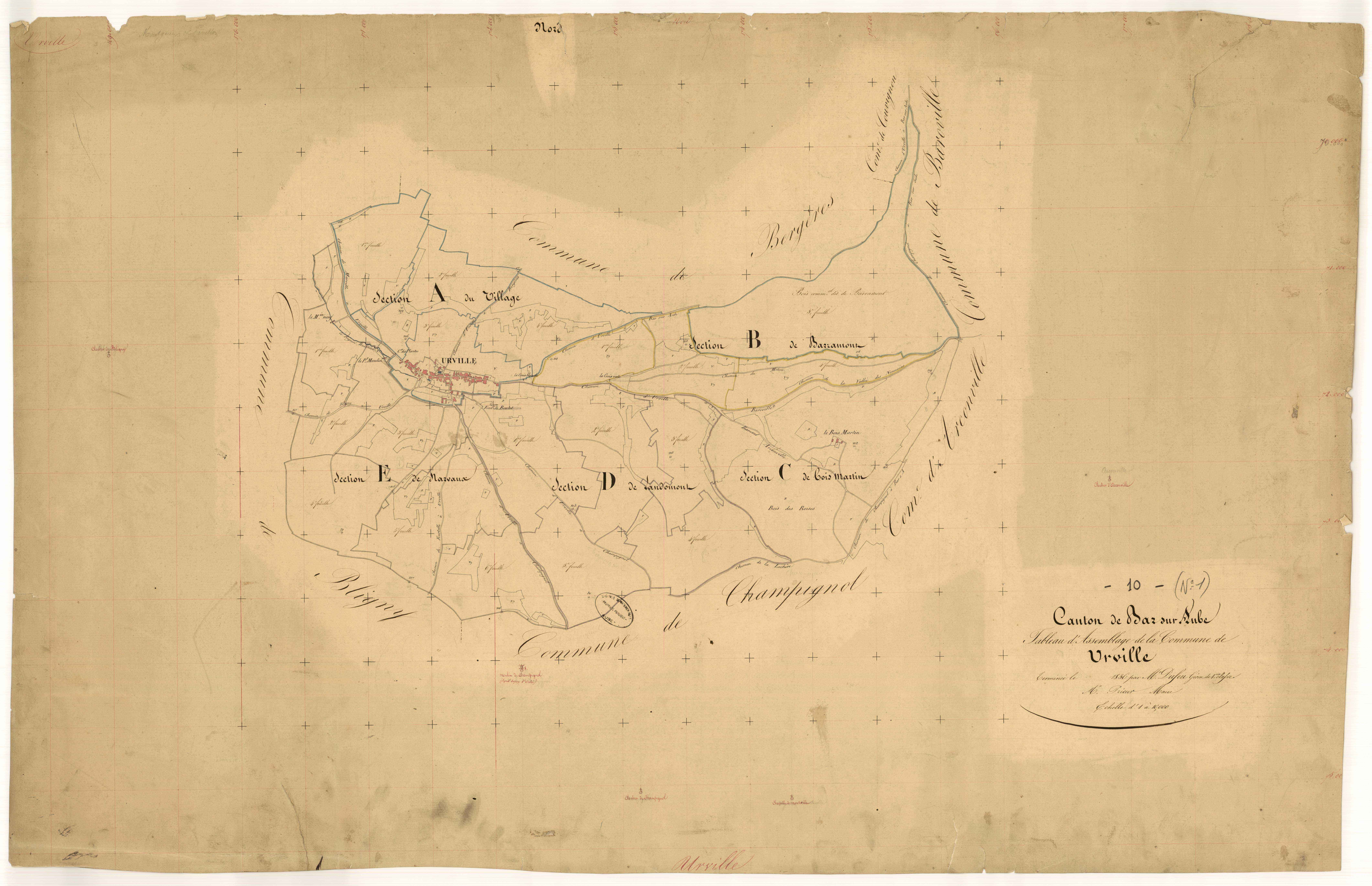 Urville, tableau d'assemblage