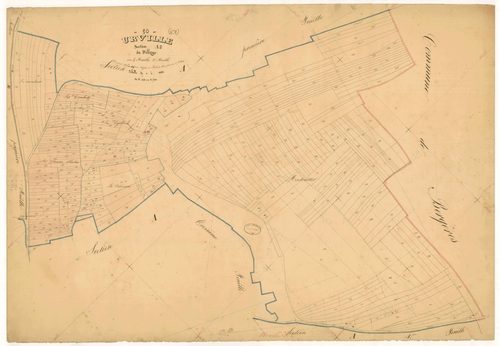 Urville, section A dite du village, feuille  n° 2, parcelles n° 228-530