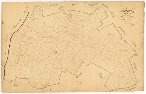 Urville, section D dite de Landomont, feuille  n° 2, parcelles n° 419-704