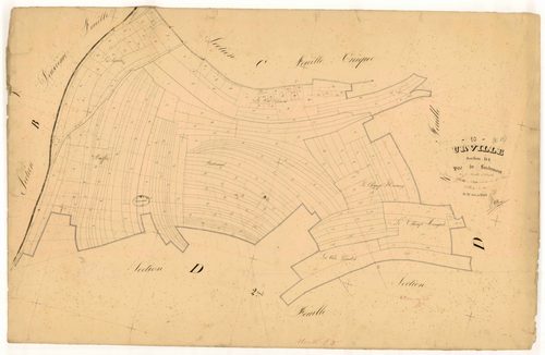 Urville, section D dite de Landomont, feuille  n° 3, parcelles n° 705-871