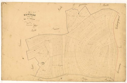 Urville, section D dite de Landomont, feuille  n° 5, parcelles n° 1075-1291