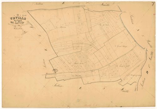 Urville, section E dite de Narvaux, feuille  n° 3, parcelles n° 312-449