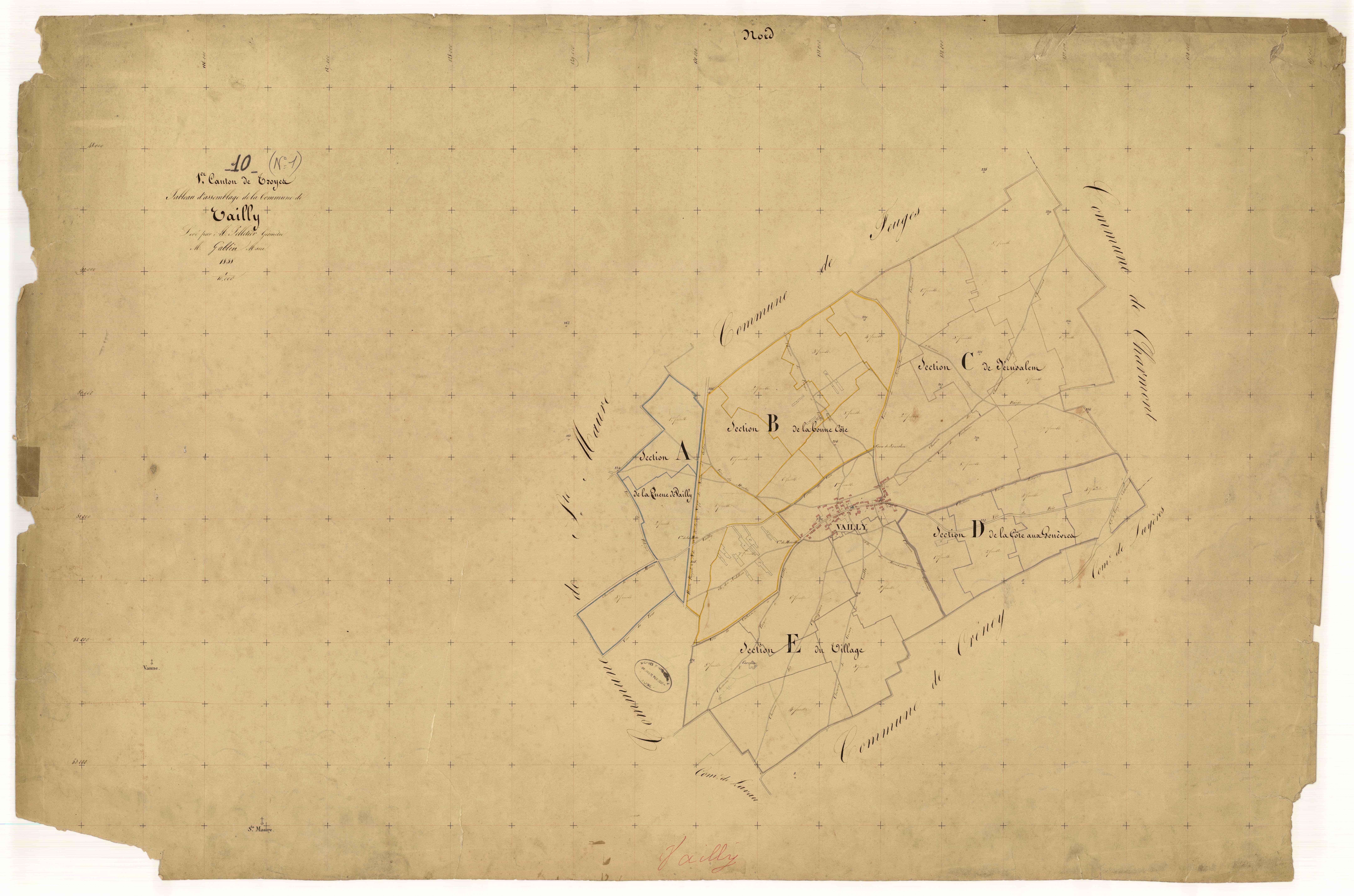 Vailly, tableau d'assemblage