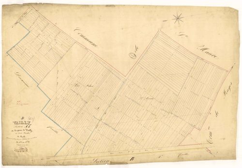 Vailly, section A dite de la queue de Vailly, feuille  n° 1, parcelles n° 1-247