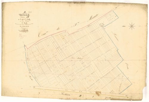Vailly, section A dite de la queue de Vailly, feuille  n° 2, parcelles n° 248-506