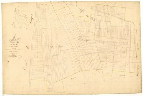 Vailly, section B dite de la bonne côte, feuille  n° 2, parcelles n° 274-600
