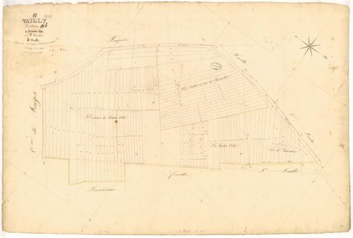 Vailly, section B dite de la bonne côte, feuille  n° 4, parcelles n° 923-1064