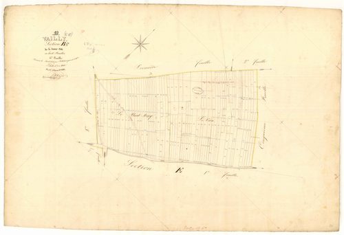 Vailly, section B dite de la bonne côte, feuille  n° 6, parcelles n° 1349-1482