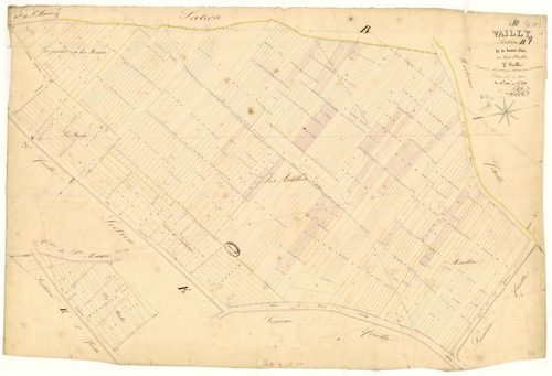 Vailly, section B dite de la bonne côte, feuille  n° 7, parcelles n° 1483-1891