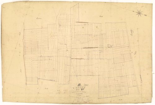 Vailly, section D dite de la côte aux genèvres, feuille  n°2, parcelles n° 245-498