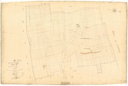 Vailly, section D dite de la côte aux genèvres, feuille  n° 3, parcelles n° 499-719