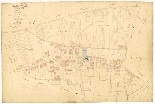 Vailly, section E dite du village, feuille  n° 1, parcelles n° 1-341