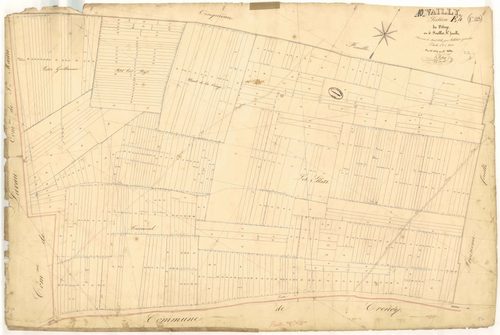 Vailly, section E dite du village, feuille  n° 4, parcelles n° 1239-1689