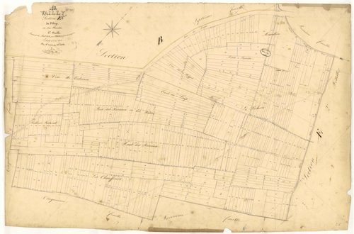 Vailly, section E dite du village, feuille  n° 6, parcelles n° 2024-2434