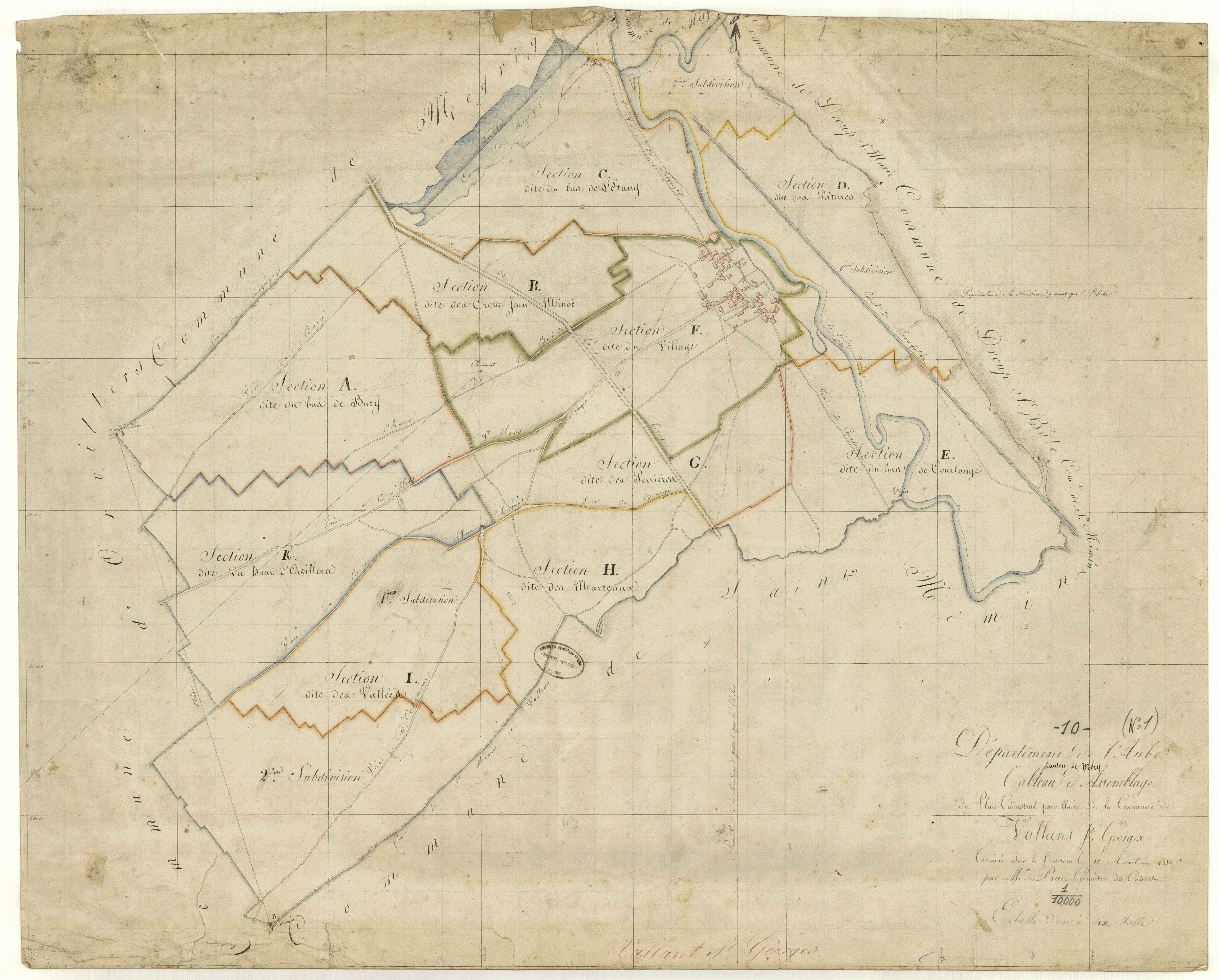 Vallant-Saint-Georges, tableau d'assemblage