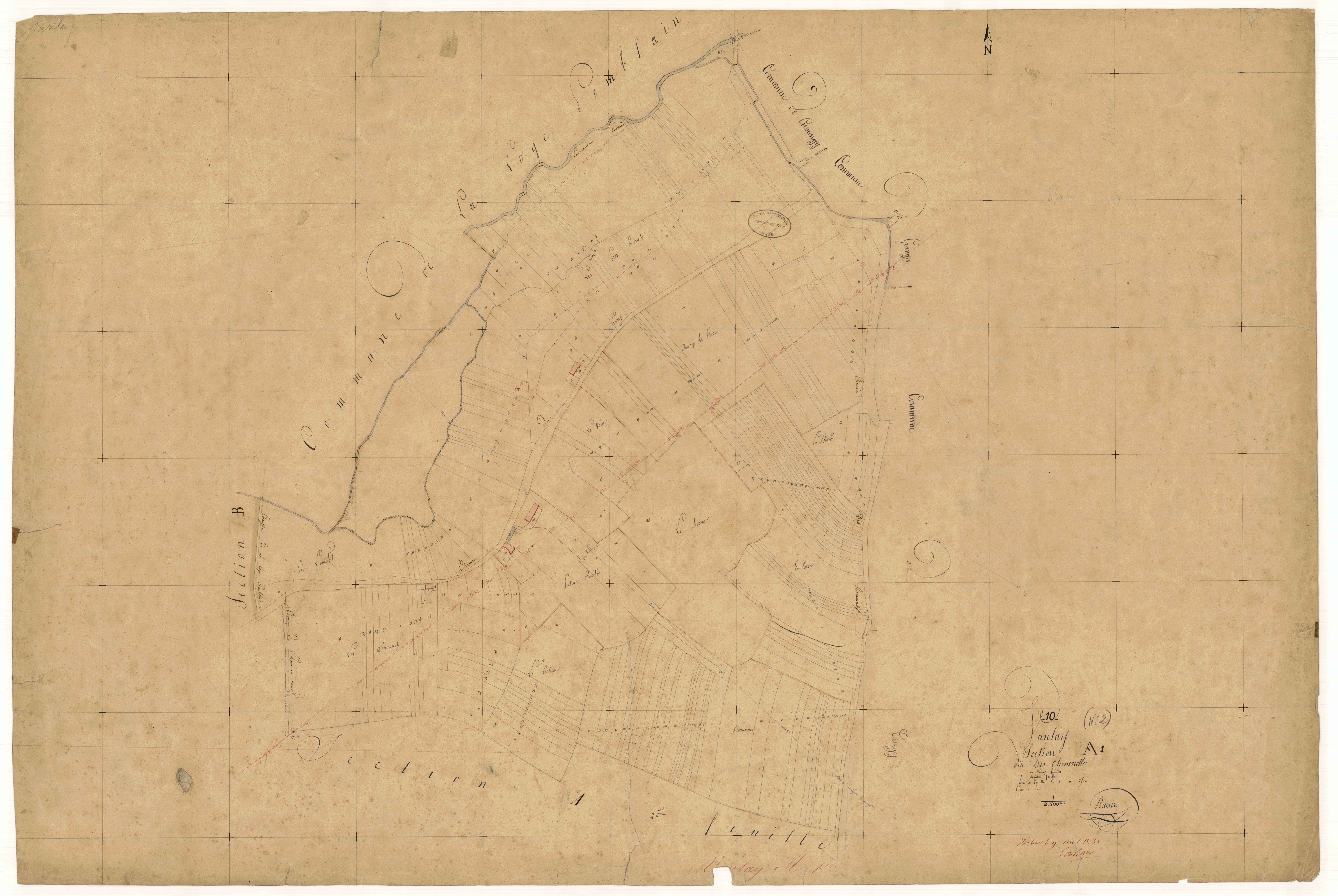 Vanlay, section A dite des Chenevrolles, feuille  n° 1