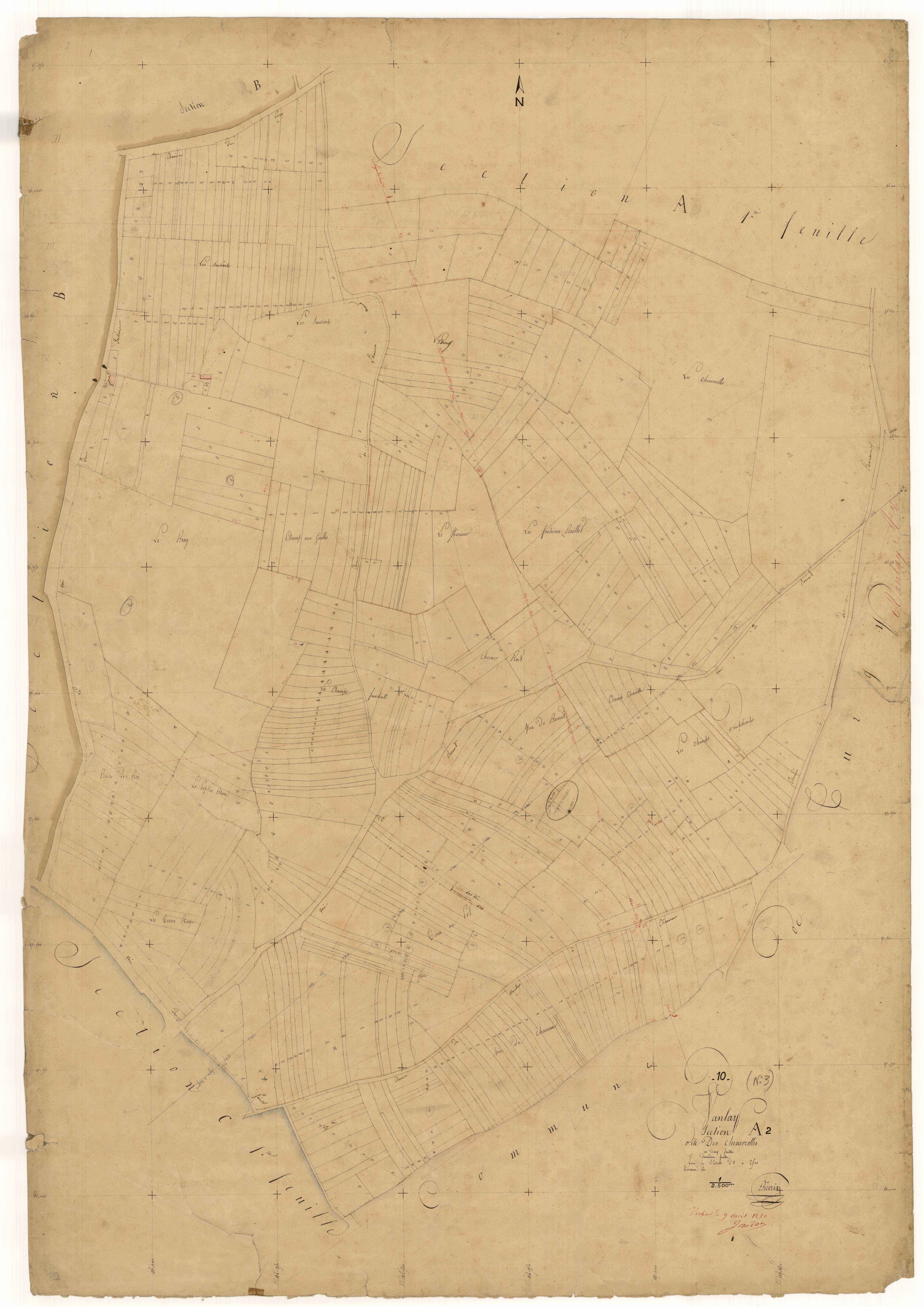 Vanlay, section A dite des Chenevrolles, feuille  n° 2