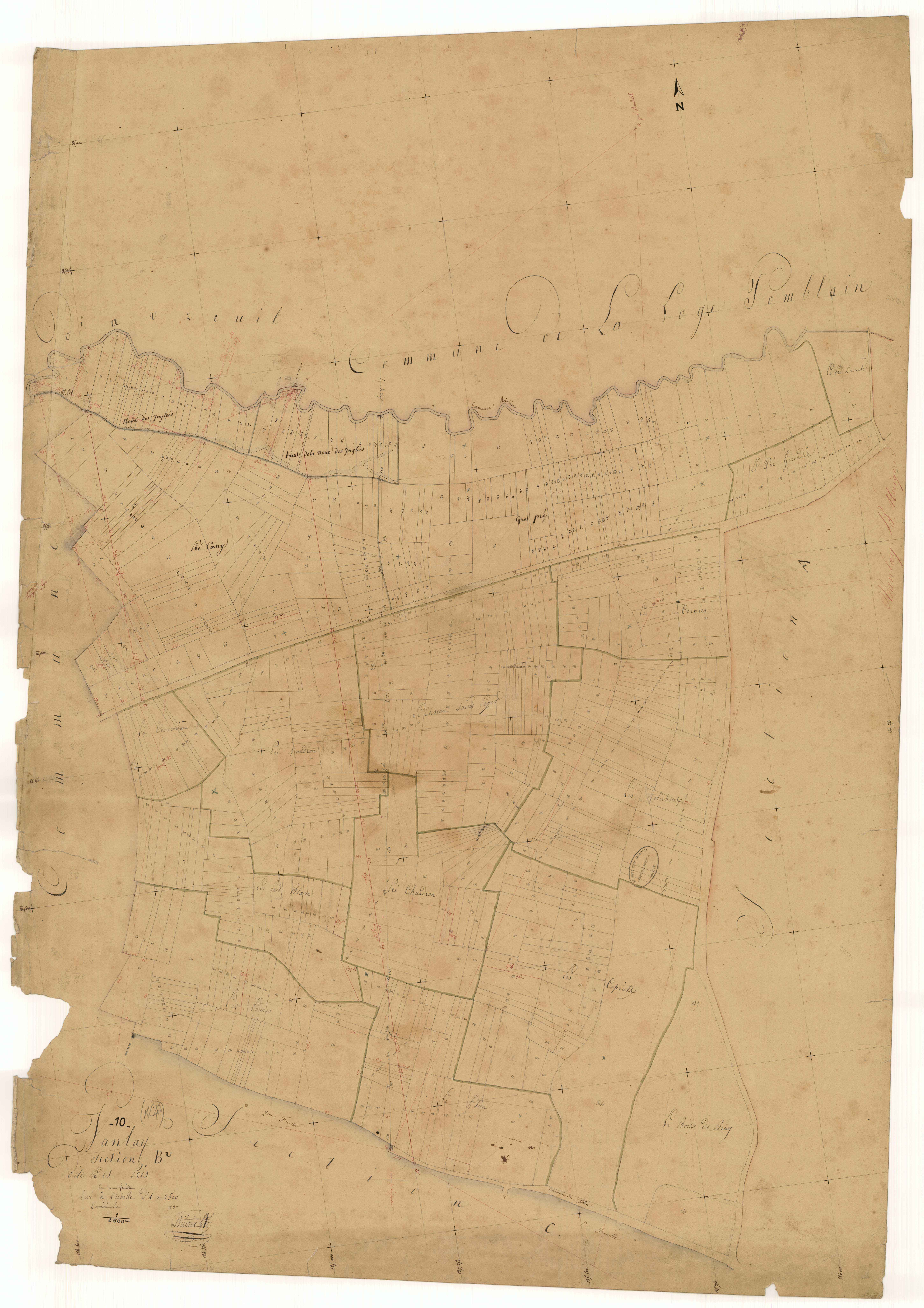 Vanlay, section B dite des prés