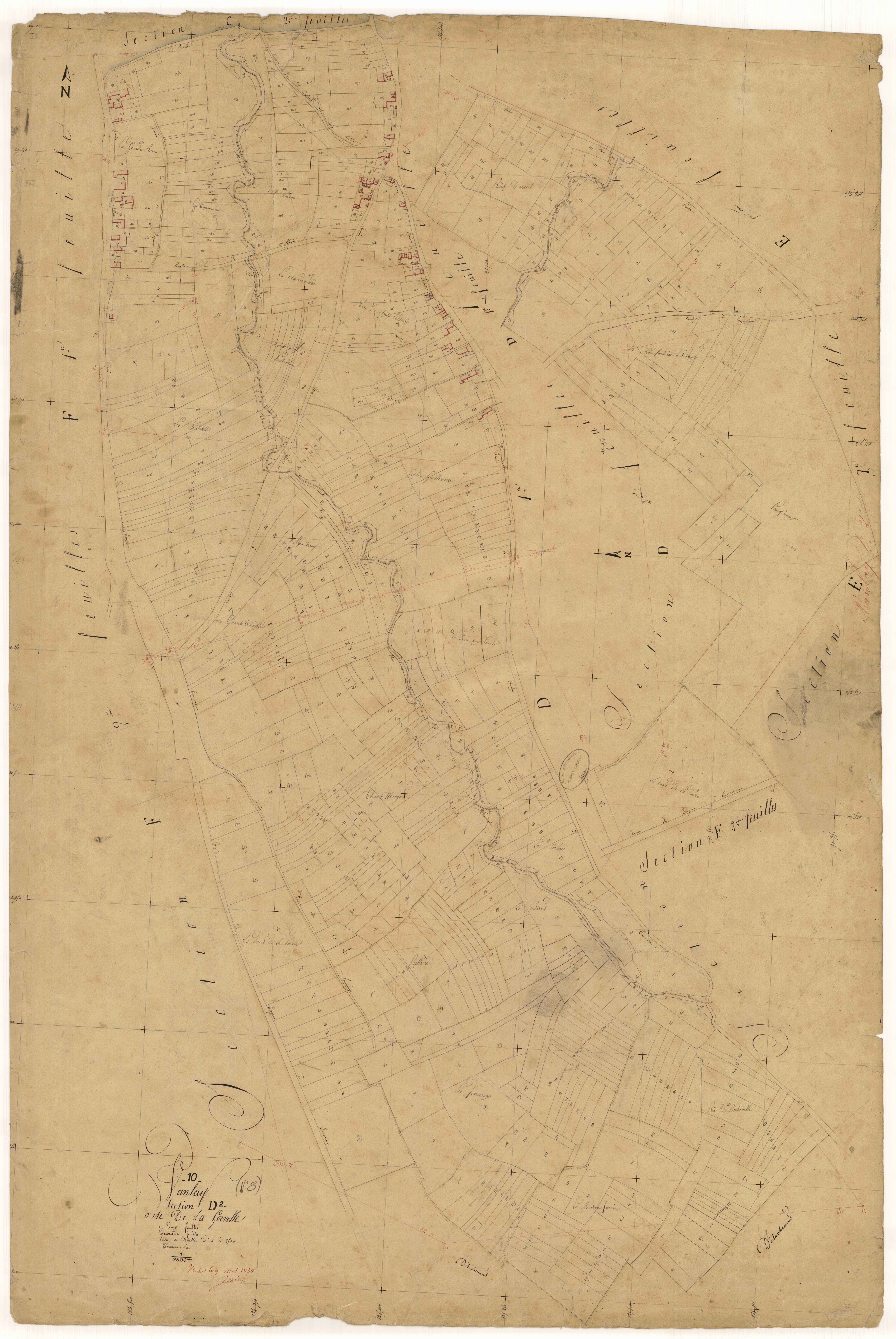 Vanlay, section D dite de la Gorvelle, feuille  n° 2