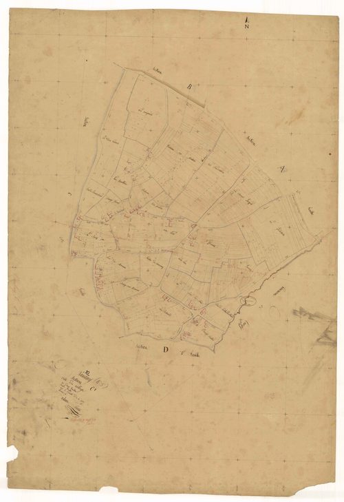 Vanlay, section C dite du village, feuille  n° 1