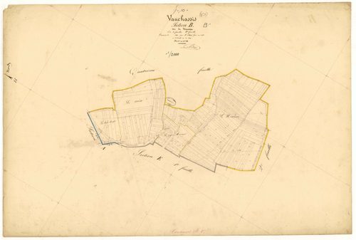 Vauchassis, section B dite de Hourseau, feuille  n° 1, parcelles n° 1-228