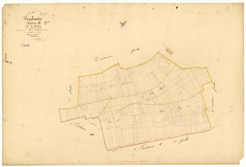 Vauchassis, section B dite de Hourseau, feuille  n° 2, parcelles n° 229-601
