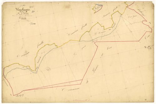 Vauchassis, section B dite de Hourseau, feuille  n° 4, parcelles n° 840-844