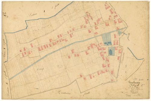 Vauchassis, section E dite du village, feuille  n° 3, parcelles n° 960-1559