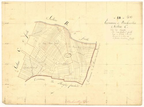 Vauchonvilliers, section C dite des ouvrottes, feuille  n° 2