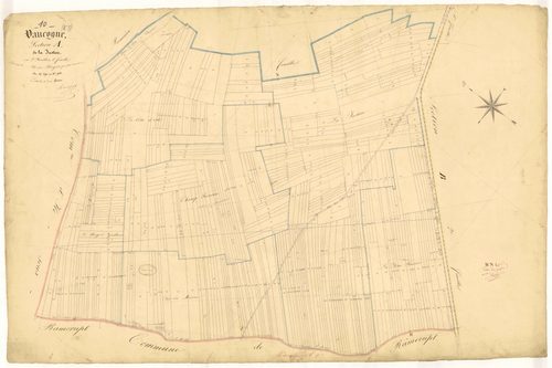 Vaucogne, section A dite de la justice, feuille  n° 2, parcelles n° 390-914