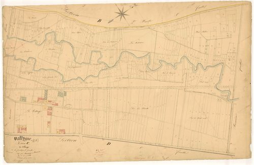 Vaucogne, section C dite du village, feuille  n° 2, parcelles n° 203-683
