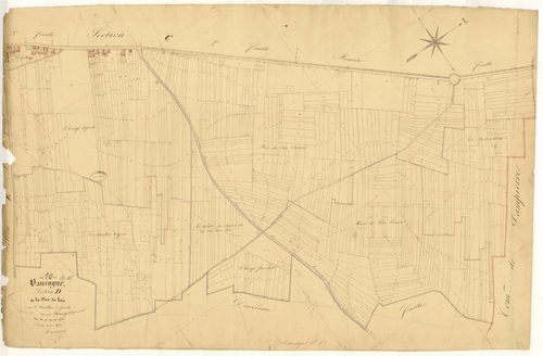 Vaucogne, section D dite de la voie du bois, feuille  n° 1, parcelles n° 1-632