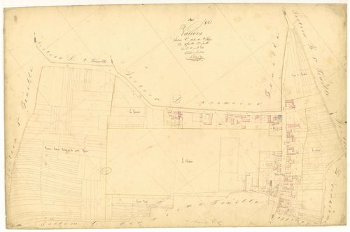 Vaudes, section C dite du village, feuille  n° 1, parcelles n° 1-326