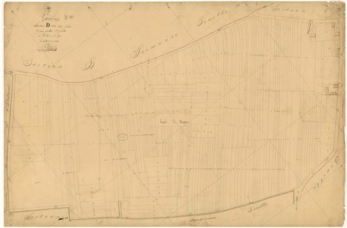 Vaudes, section D dite des prés, feuille  n° 1, parcelles n° 1-279