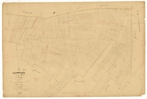 Vaupoisson, section C dite de champlot, feuille  n° 1, parcelles n°1-335