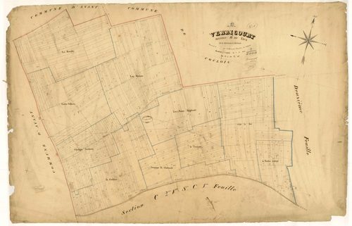 Verricourt, section A dite du Vaux, feuille n° 1, parcelles n°1-467