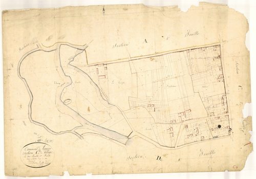 Verrières, section C dite du village, feuille n°1, parcelles n° 1-231