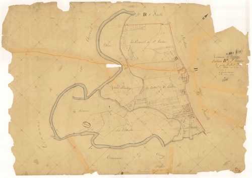 Verrières, section D dite de Saint-Aventin, feuille n°2, parcelles n° 248-429