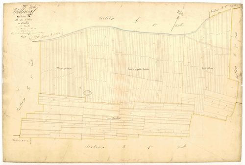 Villacerf, section B dite des tertres, feuille n°5, parcelles n°1089-1339