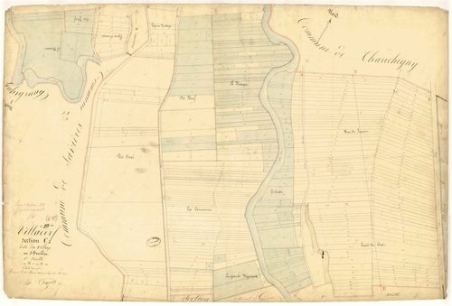 Villacerf, section C dite du village, feuille n°1, parcelles n°1-341