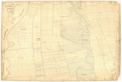 Villacerf, section C dite du village, feuille n°2, parcelles n°342-830