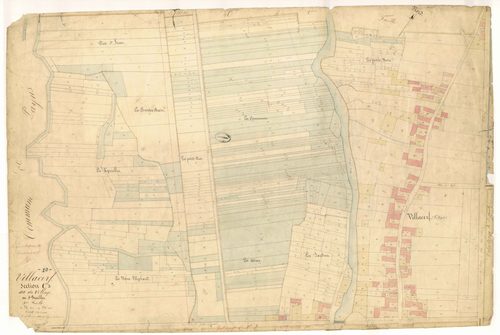 Villacerf, section C dite du village, feuille n°3, parcelles n°831-1345