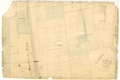 Villacerf, section C dite du village, feuille n°5, parcelles n°1685-1912